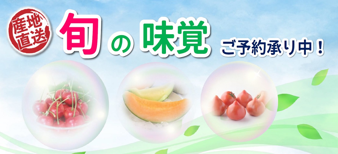 さくらんぼ＆メロン・フルーツトマトギフト　ご予約承り中！